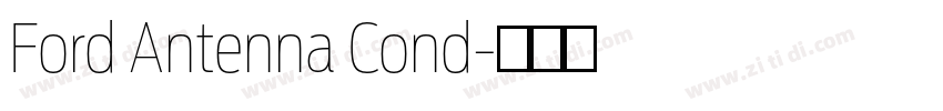 Ford Antenna Cond字体转换 Ford Antenna Cond字体转换
